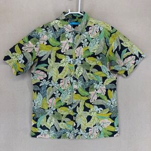 Tori Richard Men's S Hawaiian Shirt Floral Print Short Sleeve Button Up Aloha